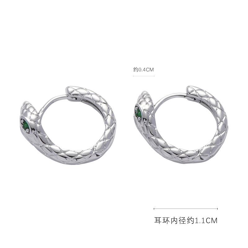 Оригинальные серьги-змеи Дух Нейтральный стиль Нишевый тренд Персонализированная серьга-клипса 2025 Ухо