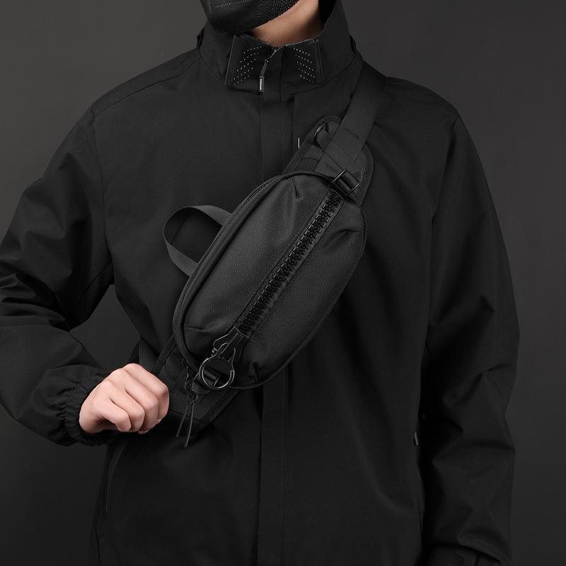 Outdoor Multi-Purpose Men's Waist Bag Korean Fashion Casual Chest Pack Crossbody Shoulder Bag for Travel Hiking Daily