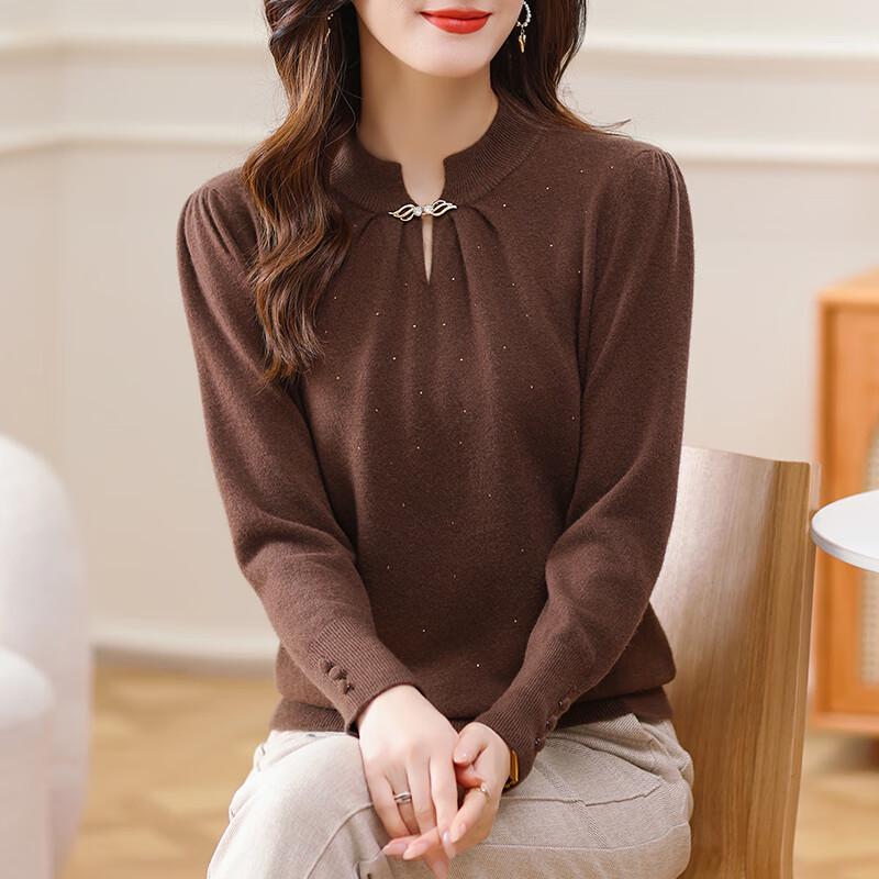 

Женская куртка из 100% шерсти мериноса в новом китайском стиле L