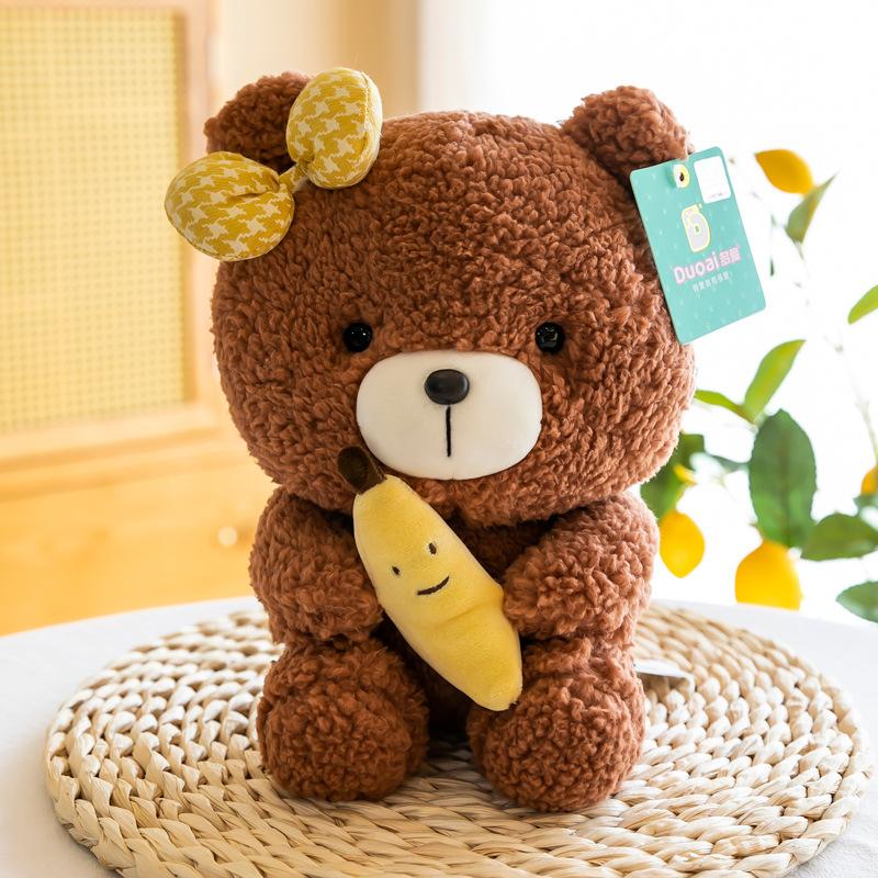 

Мультяшный кролик, уродливый милый медведь, милая плюшевая игрушка, креативная кукла, детская кукла, подушка для сна для девочек 25CM