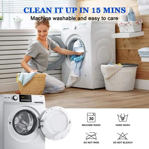 Sufdari Waterproof Fitted Sheet, Semi-Double, with Elastic Bands, Waterproof Mattress Cover, Bed Cover, Bedwetting Sheet, Soft to the Touch, Pill-Free