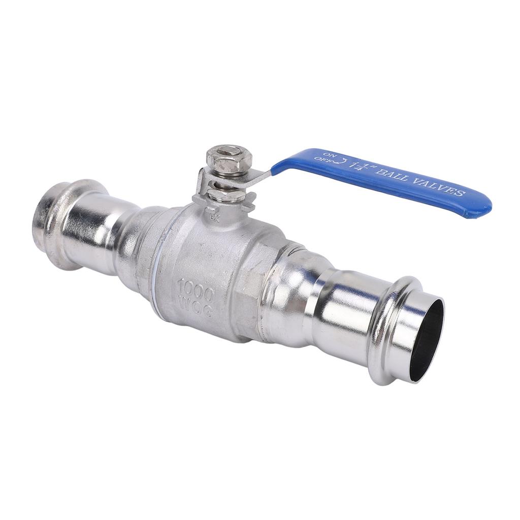 Press Ball Valve 304 Stainless Steel Full Port DN32 1 1 4in Ball Valve for Industrial Applications