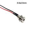 5.5 * 2.1 5.5*2.5mm With Cable Wired DC Power Female DC Socket High Current All Metal Male Female Power Plug Connector