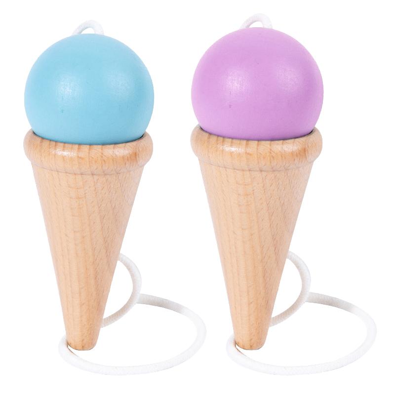 Fun Ball and Cup Toy Set for Kids Outdoor Throw and Catch Ball Game Balance Hand-Eye Coordination Motor Skill Training Beech Toy