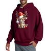 Men's Hooded Sweatshirt, Contrasting Color Sweatshirt, Sports   Casual Jacket