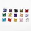 Square Princess Cut Shape Cubic Zirconia Synthetic Gemstone Mix 15 Colors 5A Loose CZ Stone for Jewelry Making