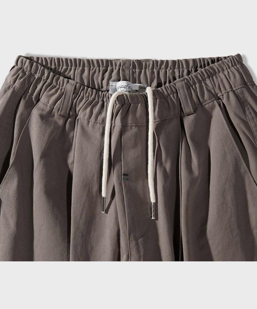 FFEFF STUDIO Bio Cotton Long Elastic Waist Pants (Cement)
