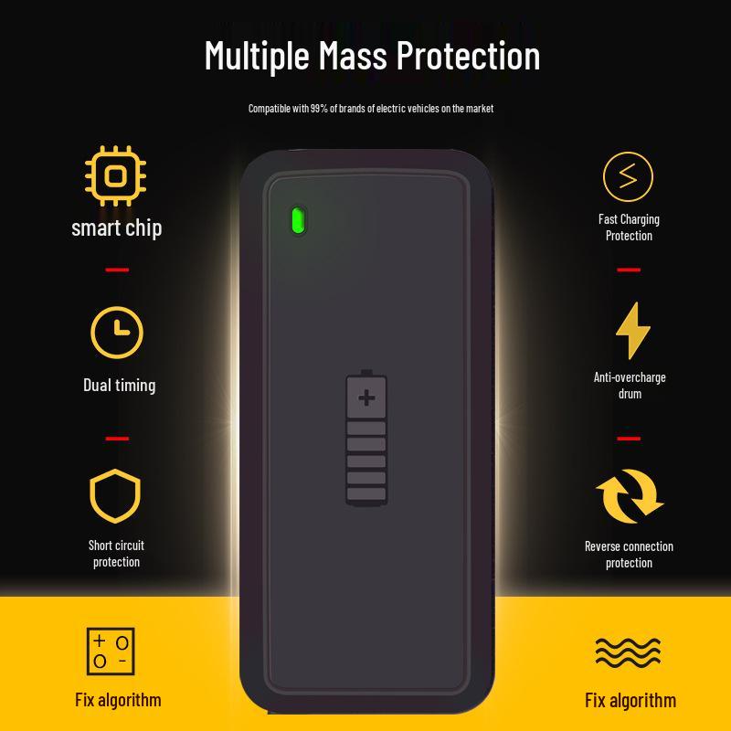 12V 5A Smart Pulse Battery Charger for Car & Motorcycle