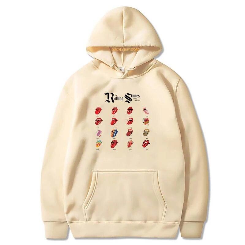 Rolling Stones Theme Essentials Mikina s kapucí s kapucí pro Unisex Mikina s kapucí Unisex oblečení Novinka v mikinách a mikinách Y2k Graphic