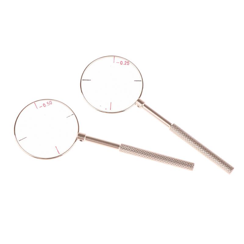 0.25 / 0.50 Lente Cilindrica Ottica Rotonda Strumento per Lenti Ottiche Strumenti Ottici Lente Oftalmica Cilindri Portatili Diottrie