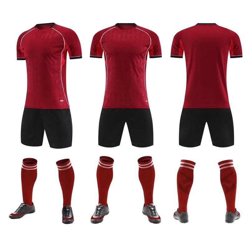 2026 Quick-Dry Children's Football Training Set with Printed Number - Short Sleeve Team Sportswear