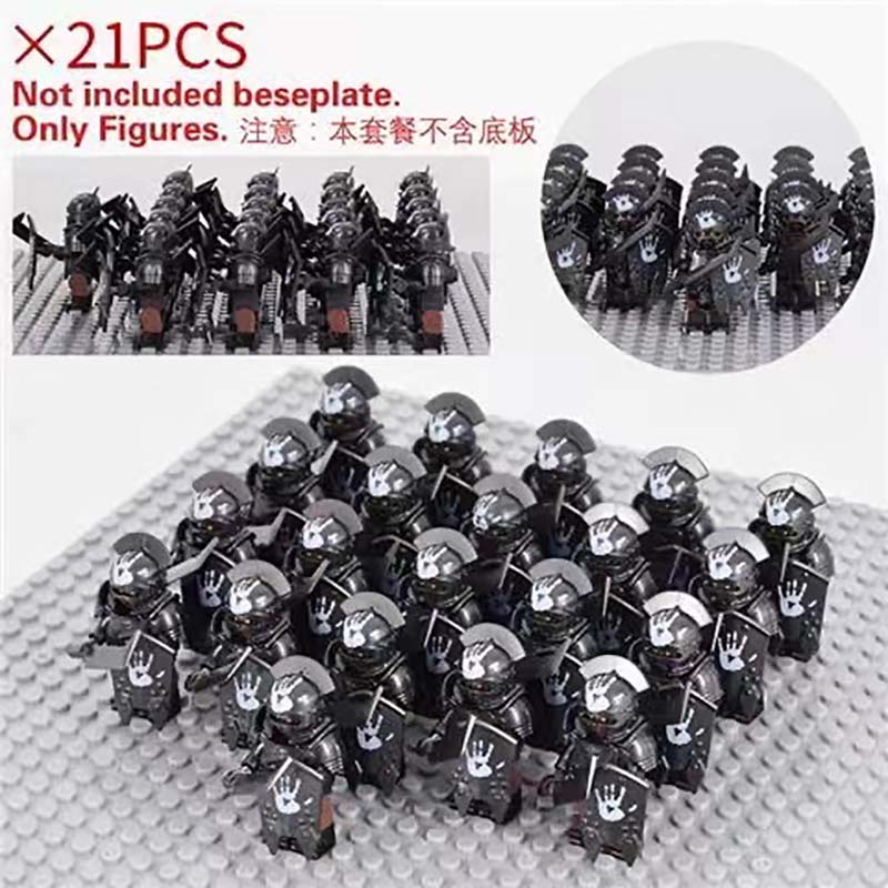 Medieval Military Lord Of Elven Guard Army Orcs Figures Building Block Dwarves Warriors The Rings Children Mini Assembled gift