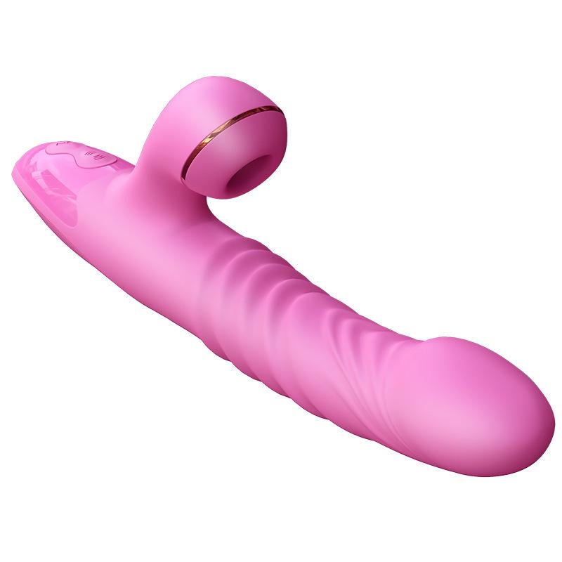 Jade Rabbit 8th Generation Vibrator For Women Masturbator Fully Automatic Telescopic Thrust Warming Massage Stick Sex Toys