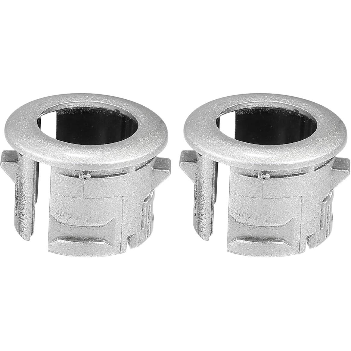 2 Pcs Parking Sensor Retainer Holder Compatible for Lexus ES350 2007, Durable Plastic Silver Tone Backup Parking Aid Assist Sensor Bracket 2