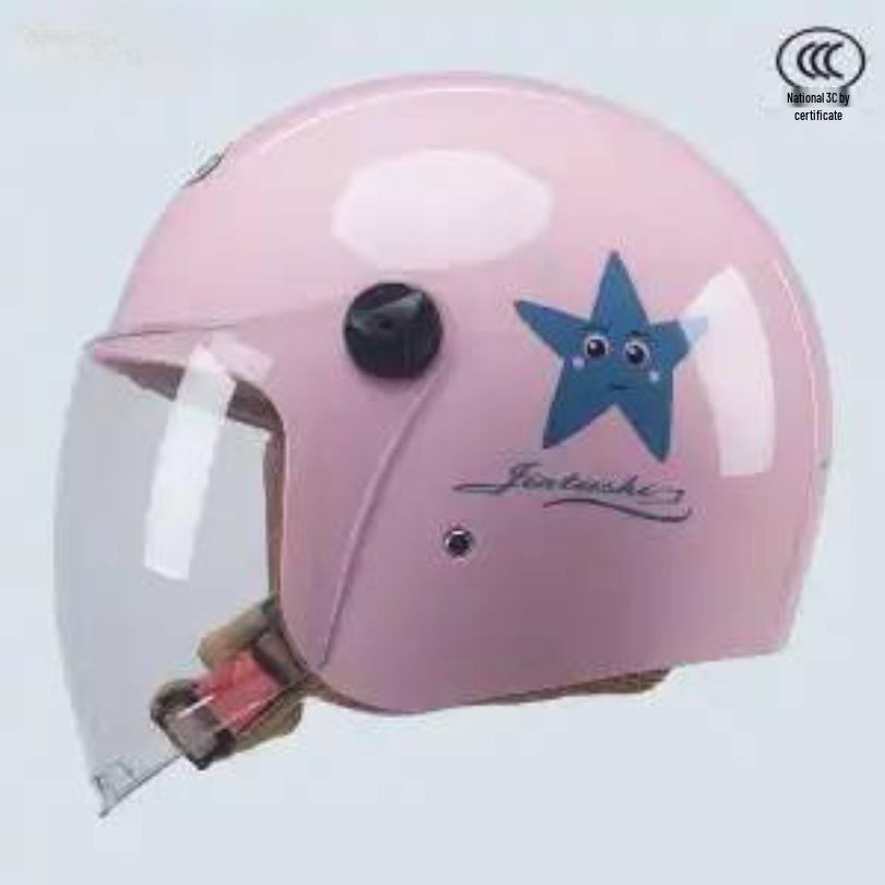 

3C Certified Winter Warm Three-Quarters Motorcycle Helmet, Universal Fit for Men & Women