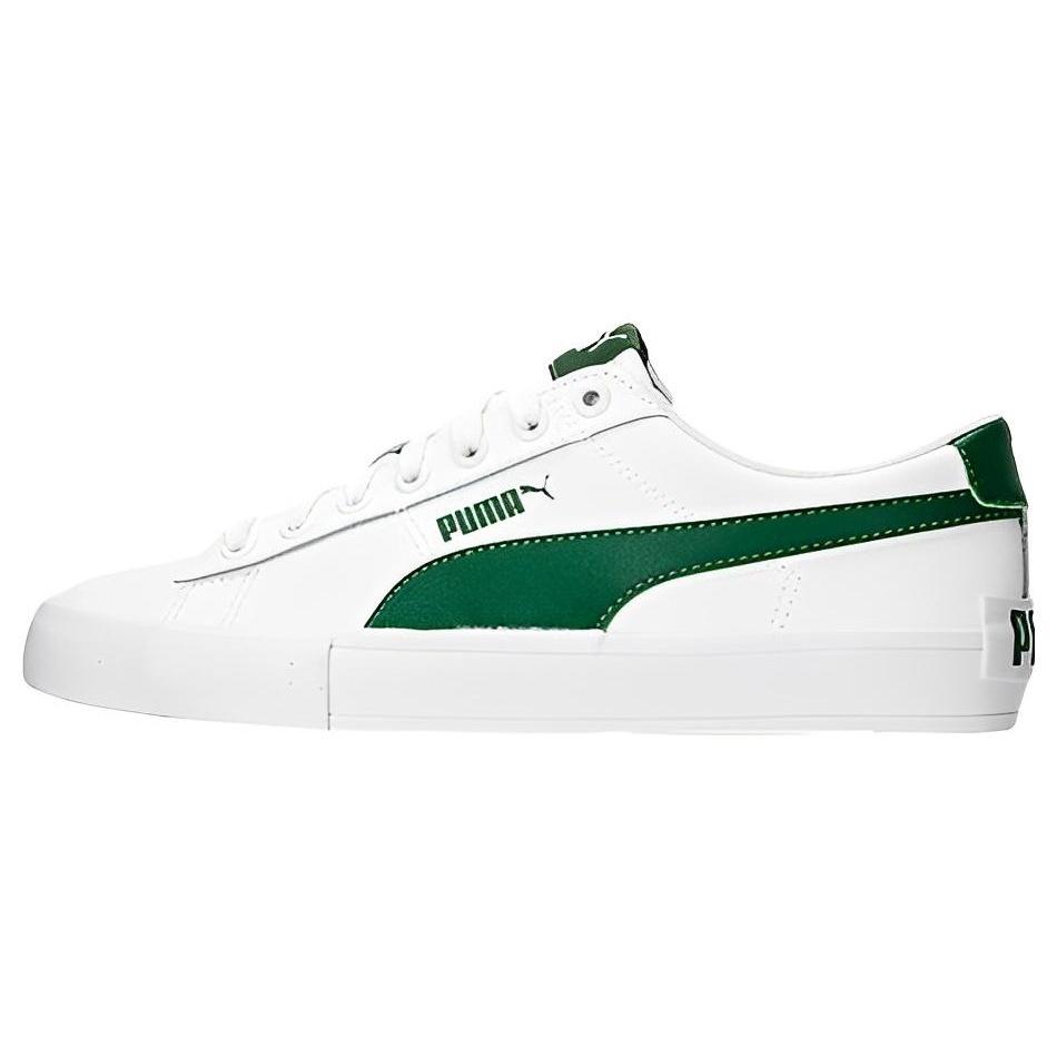 PUMA Bari Casual  White Green  Men s 389382-04 EU 36