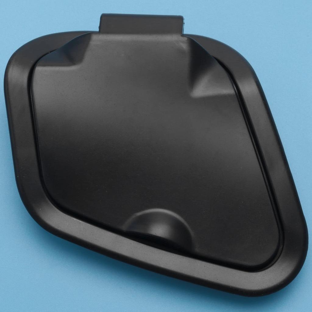 Ozkaksj Motorcycle ABS Side Pocket Cover Charger Waterproof Cap Side Cover for Nmax V2 2020-2021 Black