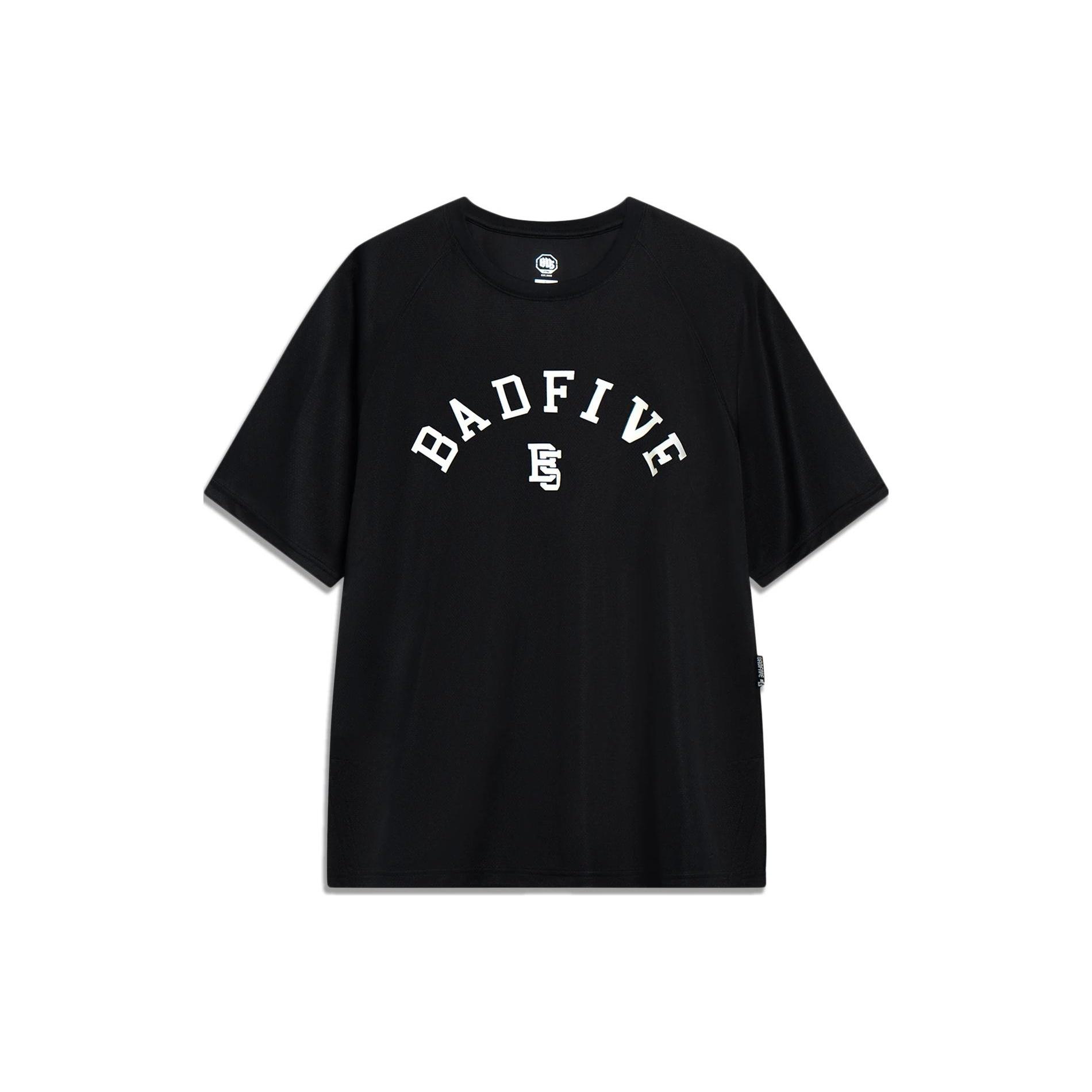 Li-Ning BadFive Logo T-shirt Black White Men s ATST087-2 L