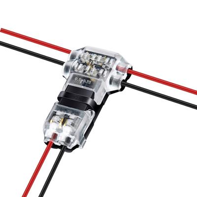 10 adet Kablo Konnektörleri 2 Pin 3 Yollu Kablo Konnektörü Düşük Voltajlı Evrensel Kompakt T Musluk Kablo Konnektörleri, 20-24AWG Elektrik