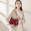 Spring/summer Niche Design Leather Commuter Baguette Spring/Summer French Underarm Bag Single Shoulder Vintage Women's Bag