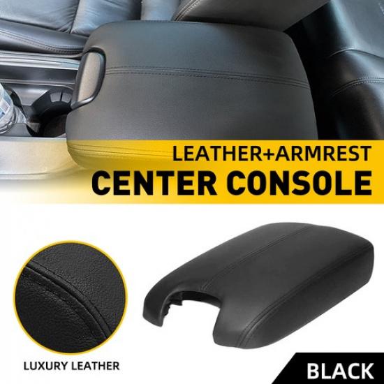 Leather Center Lid Console Cover Armrest Black For Honda 2008-2012 Accord