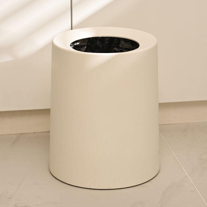 Elegant Lidless Trash Can with Pressure Ring for Home Use - Free Shipping