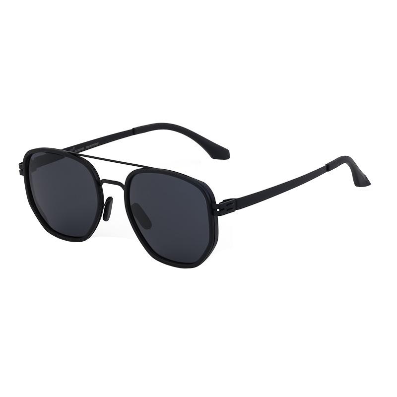 JYL TS Men's Screwless TR - Retro Square Polarized Driving Shades MY-ZTT011
