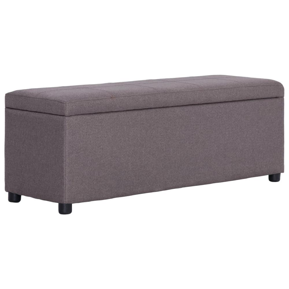 Bench with Storage Compartment 116 Cm Polyester