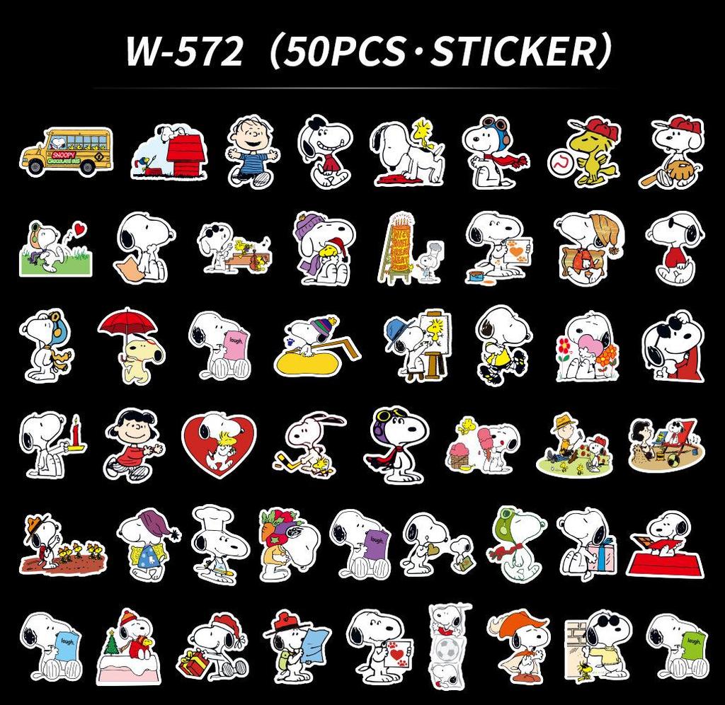 Korean Style Cute Cartoon Snoopy Doodle Stickers for Phone, Suitcase, Desk & Computer