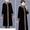 Luxury Faux Mink Fur Coat for Plus Size Women Winter Fashion Mom Outerwear Stand Collar Loose Fit Elegant Jacket