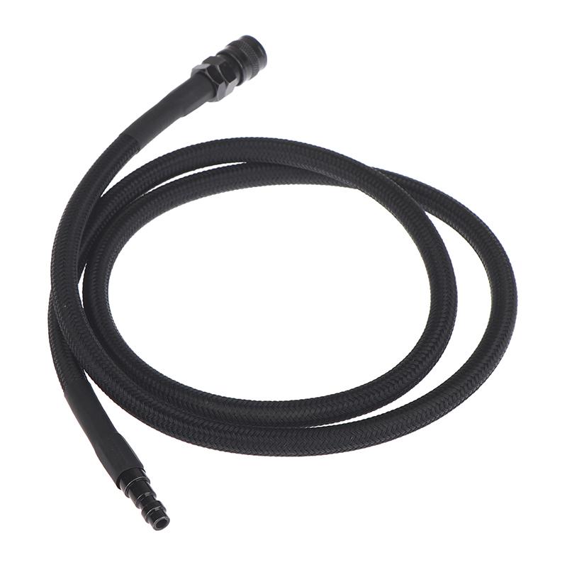 Nylon Braided Inflatable Hose Co2 Gas Passage Air Hose Line 40" Long With Quick Connector 200Psi