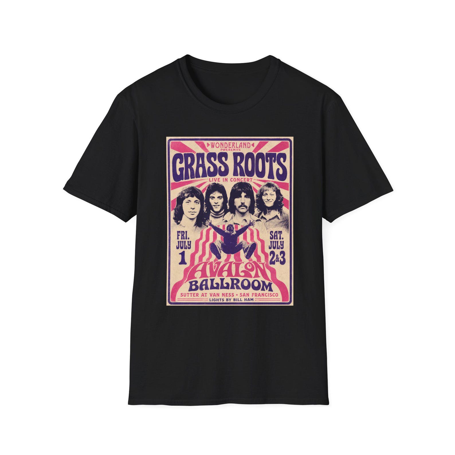 Grassroots concert Poster fan fiction T-Shirt | Vintage Concert Design XL