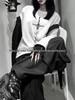 100% Cotton Slimming Oversize Long Sleeve Street Style Print Top for Autumn