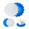 Mandala Diy Homemade Mold Coaster Crystal Dripping for Creative Silicone Mold Crystal Drip Placemat Mold for Diy Craft