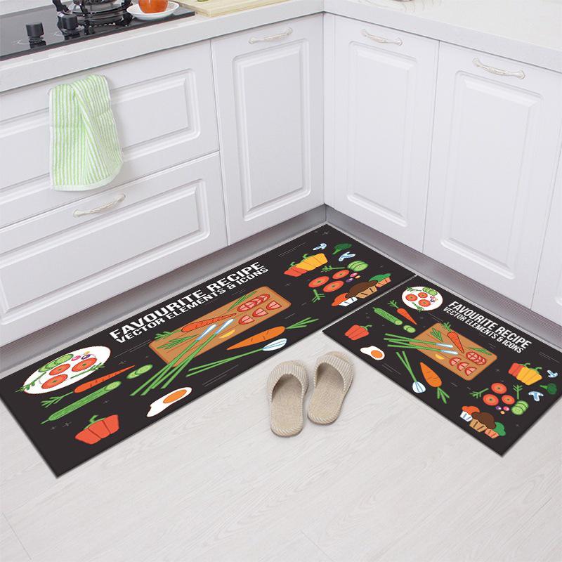 Absorbent Non-Slip Kitchen & Bathroom Floor Mat - Long Strip for Entrance, Bedroom, or Home Use