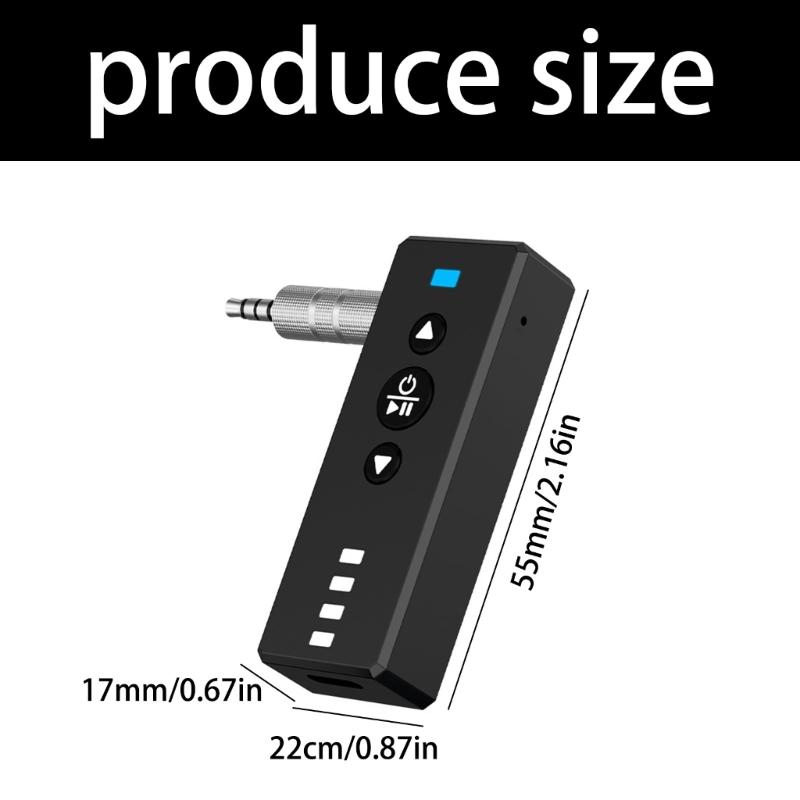 Bluetooth-compatible Transmitter & Receiver Low Latency 3 in 1 Wireless 3.5mm Adapter for TV/Home Sound System/Car Sound