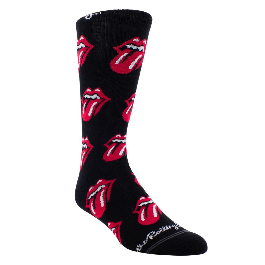 The Rolling Stones Unisex Adult Repeat Logo Crew Socks