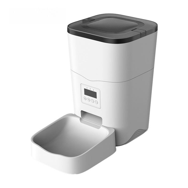 Automatic Cat Feeder: Smart Timed Food Dispenser Bowl Basic with Buttons