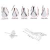 6pcs Fondant Rose Nozzle Tips Set Cream Icing Piping Fondant Rose Nozzle Pastry Tools Fondant Decorating Tools
