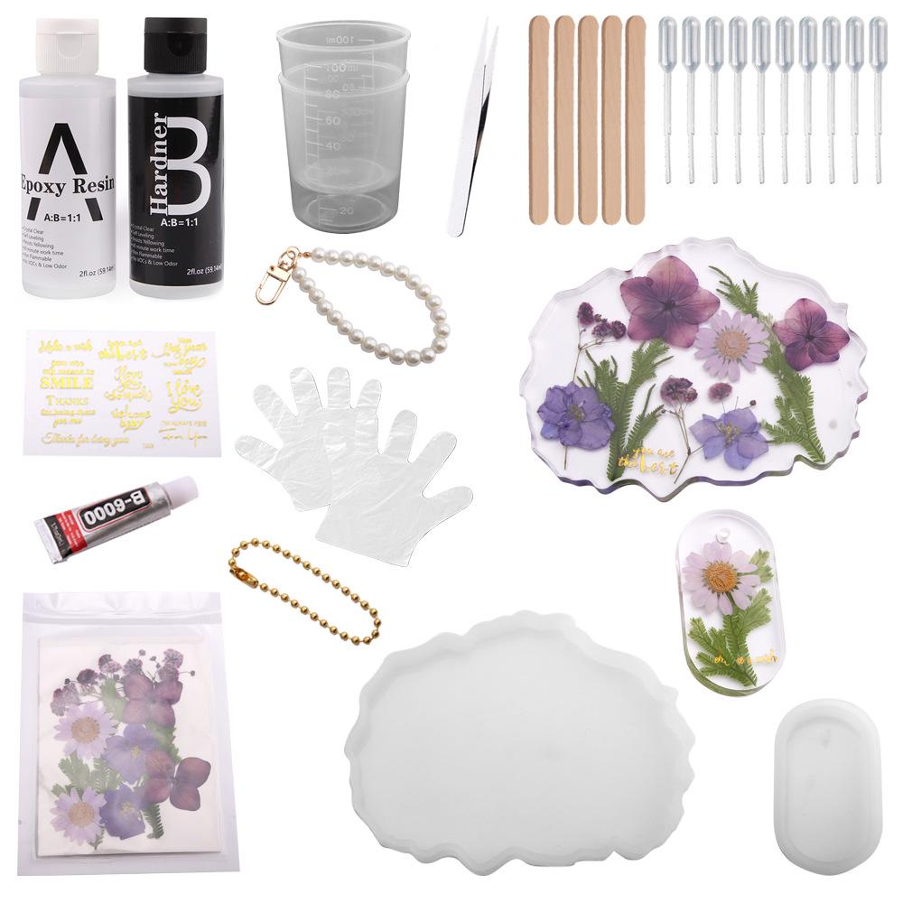 DIY Dried Flower Coaster Kit: Embossed Glue Gift Set for Teacher's Day