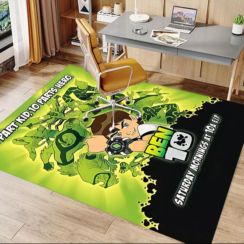 1pc Ben Hero Adventure Carpet for Playroom Bedroom Living Room Sofa Home Decor,kids Game Area Rug Non-slip Floor Mat Y730159