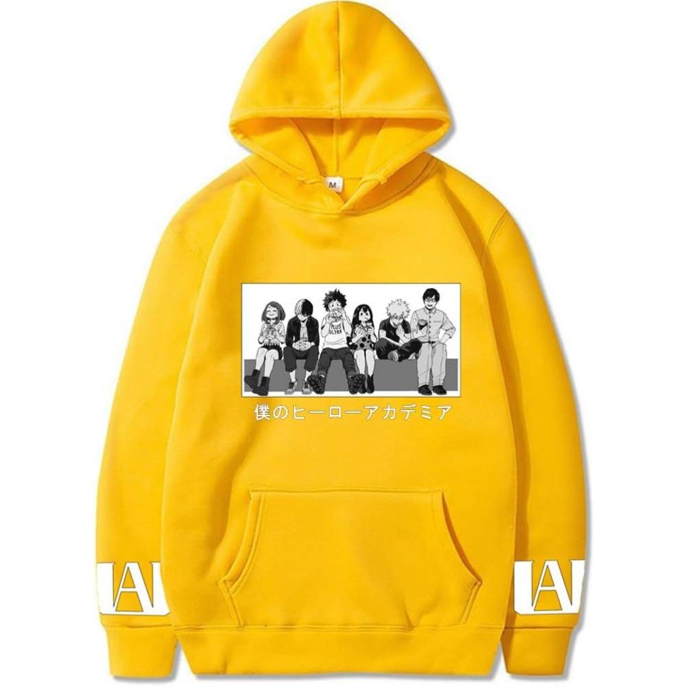 Japanese Animation My Hero Academy Hoodie Men's and Women's Harajuku Pullover Street Wear Unisex Autumn Winter Sweater