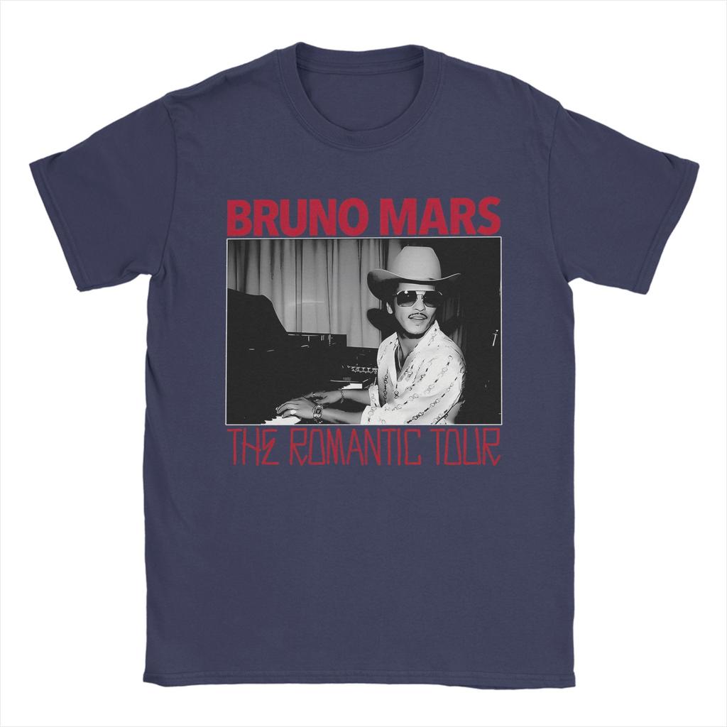 The Romantic Tour Bruno Mars 2026 T Shirt for Unisex Pure Cotton Novelty TShirt Round Collar Tees Short Sleeve Clothes Adult