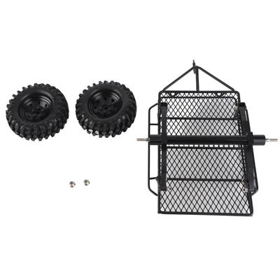 DIY Metal Trail Car Trailer Hopper for D90   SCX10   4 1 10 Scale RC Crawler Car
