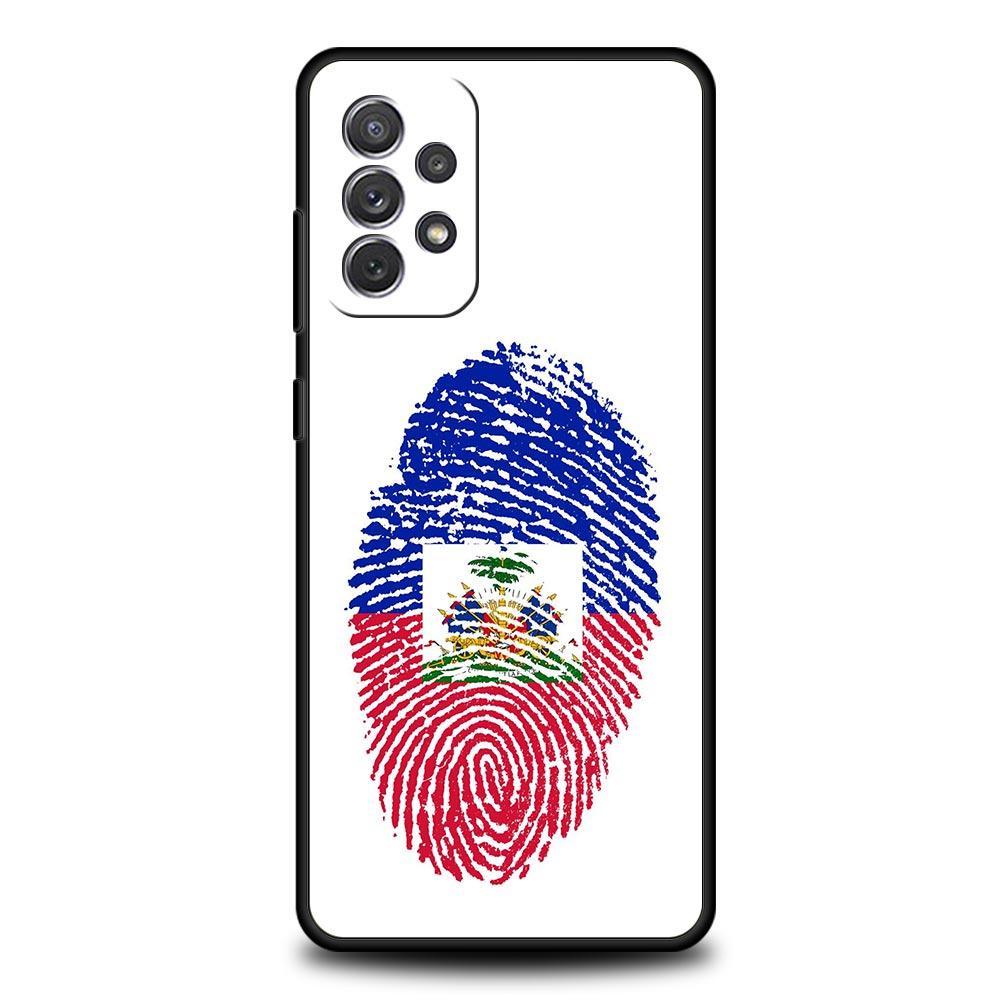 

Phone Case For Samsung Galaxy A17 A15 A13 A51 A71 A41 A31 A21S A07 A05 A35 A55 A23 A25 A33 A53 A73 5G Cover shipping Haiti Flag Galaxy A05