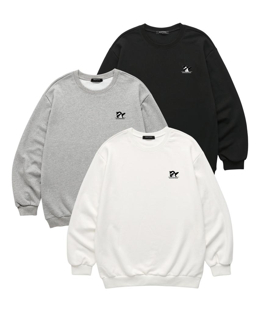 VANNWORKS Penguin Oversized Sweatshirt (Vndts303) White (Type A)