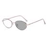 Metall Ovaler Rahmen Photochrome Myopie Brille Damen INS Stil Blaulichtblockierend Minus Dioptrien Brillen Dioptrien 0 Bis -4.0
