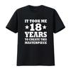 Mens Funny 18th Birthday For 18 Year Old T Shirtns Boys Girls Shirt Black Vintage Washed Fashion Casual Homme Slightly