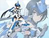 Kotobukiya Frame Arms Girl Stylet Blue Impulse with Egg Plane