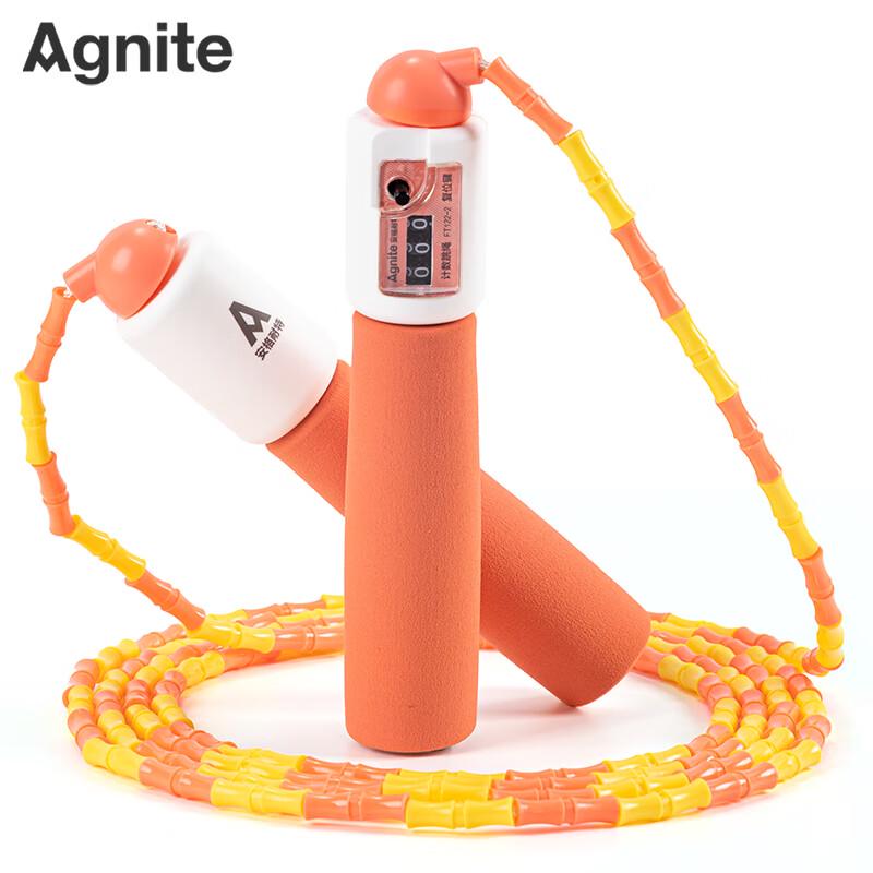 Deli Foam Handle Mechanical Count Bamboo Jump Rope